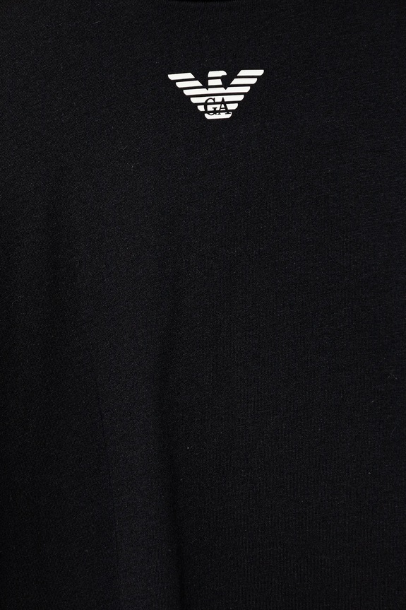 Dečki Otroška bombažna kratka majica Emporio Armani EB000421.AF15013 mornarsko modra