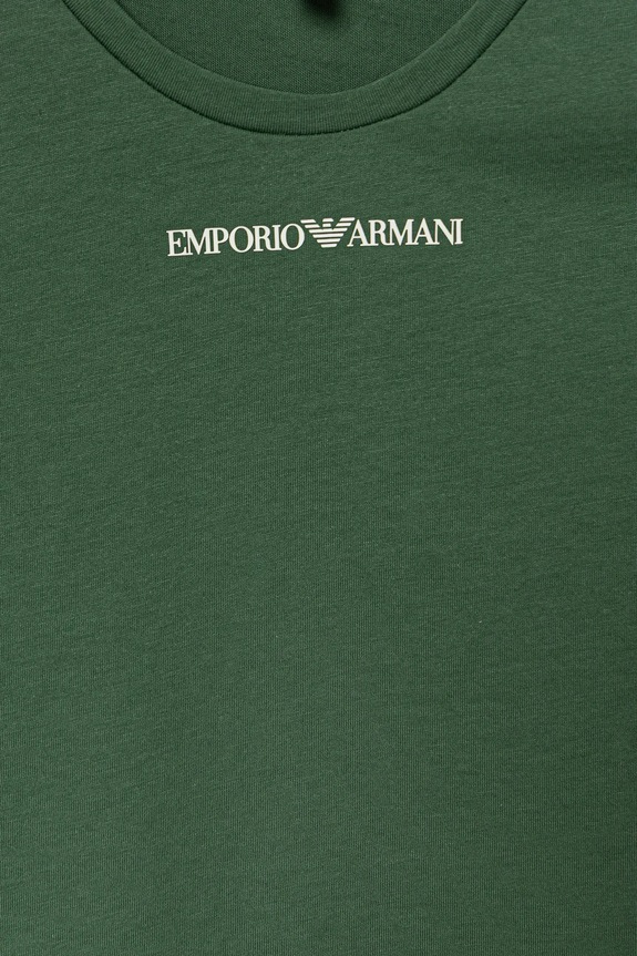 Băieți Emporio Armani tricou din bumbac pentru copii EB000421.AF15013 verde