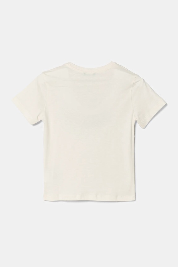 Otroška bombažna kratka majica United Colors of Benetton 3I1XG10IJ.P.Seasonal bež SS25
