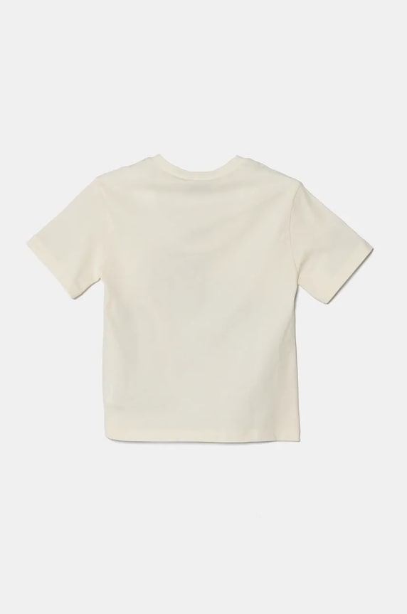 Detské bavlnené tričko United Colors of Benetton 35RYG10I1.P.Seasonal béžová SS25