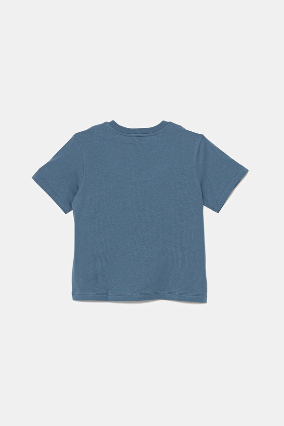 Detské bavlnené tričko United Colors of Benetton 35RYG10I7.P.Seasonal modrá SS25