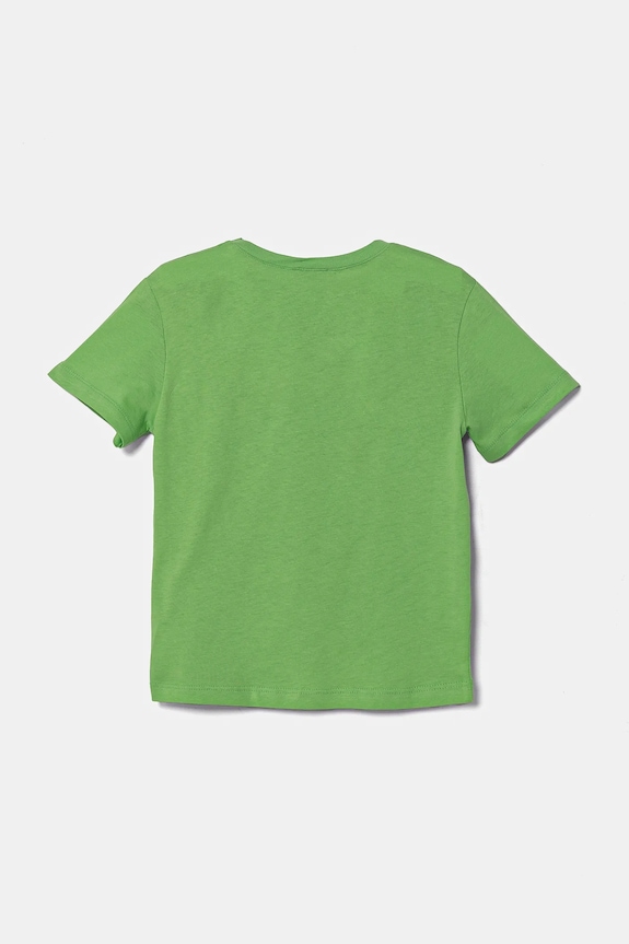 Dječja pamučna majica kratkih rukava United Colors of Benetton 3I1XG10HT.P.Seasonal zelena SS25