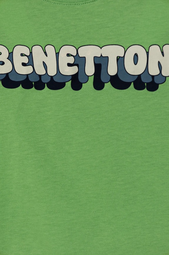 Dječaci Dječja pamučna majica kratkih rukava United Colors of Benetton 3I1XG10HT.P.Seasonal zelena