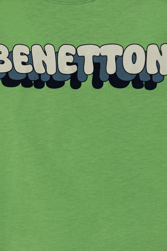 Dječaci Dječja pamučna majica kratkih rukava United Colors of Benetton 3I1XG10HT.P.Seasonal zelena