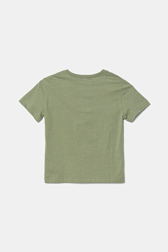 Dječja pamučna majica kratkih rukava United Colors of Benetton 3I1XG10HT.P.Seasonal zelena SS25