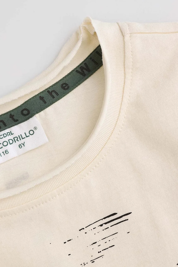 Chłopiec Coccodrillo t-shirt WC5143205WBK beżowy