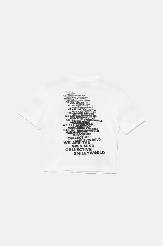 Παιδικό βαμβακερό μπλουζάκι United Colors of Benetton 3I1XC10NR.G.Seasonal λευκό SS25