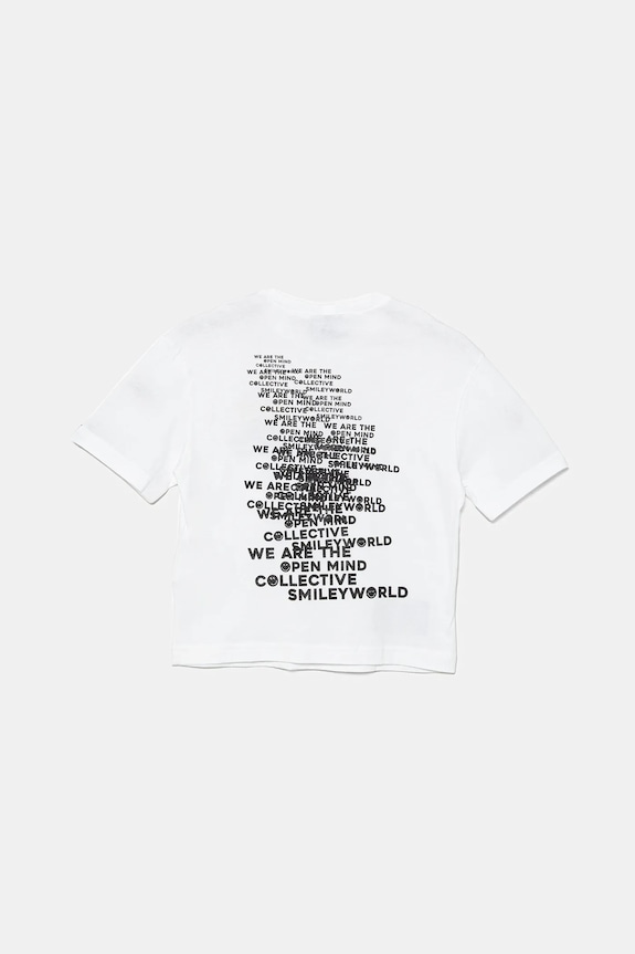 Παιδικό βαμβακερό μπλουζάκι United Colors of Benetton 3I1XC10NR.G.Seasonal λευκό SS25