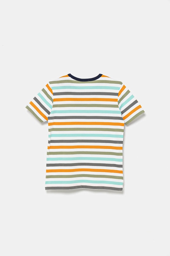 United Colors of Benetton gyerek pamut póló 3FHXC10MW.G.Seasonal türkiz SS25