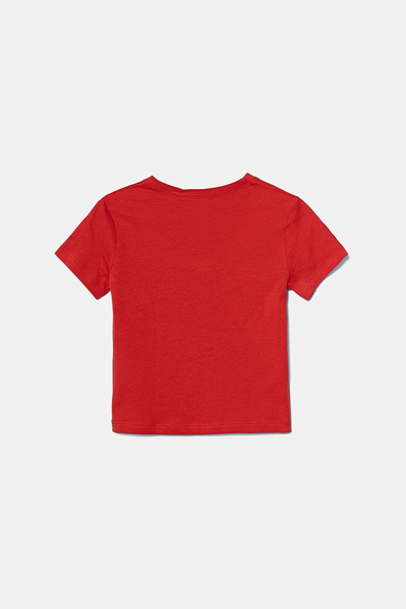 Detské bavlnené tričko United Colors of Benetton 3I1XG10JO.P.Seasonal červená SS25