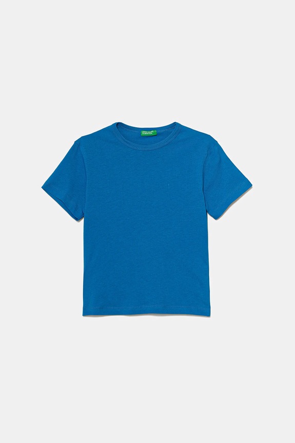 Detské bavlnené tričko United Colors of Benetton 3I1XG10JM.P.Seasonal modrá SS25