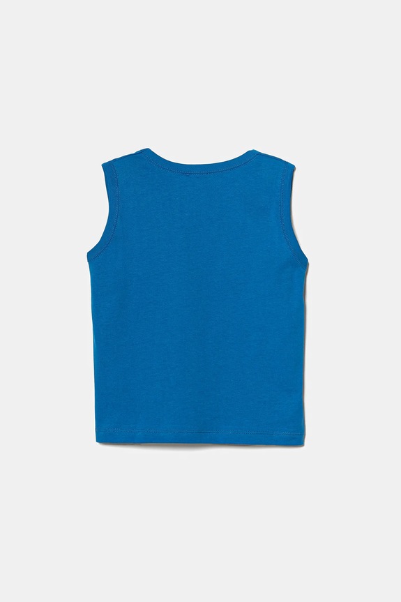 Detské bavlnené tričko United Colors of Benetton 3I1XGH013.P.Seasonal modrá SS25