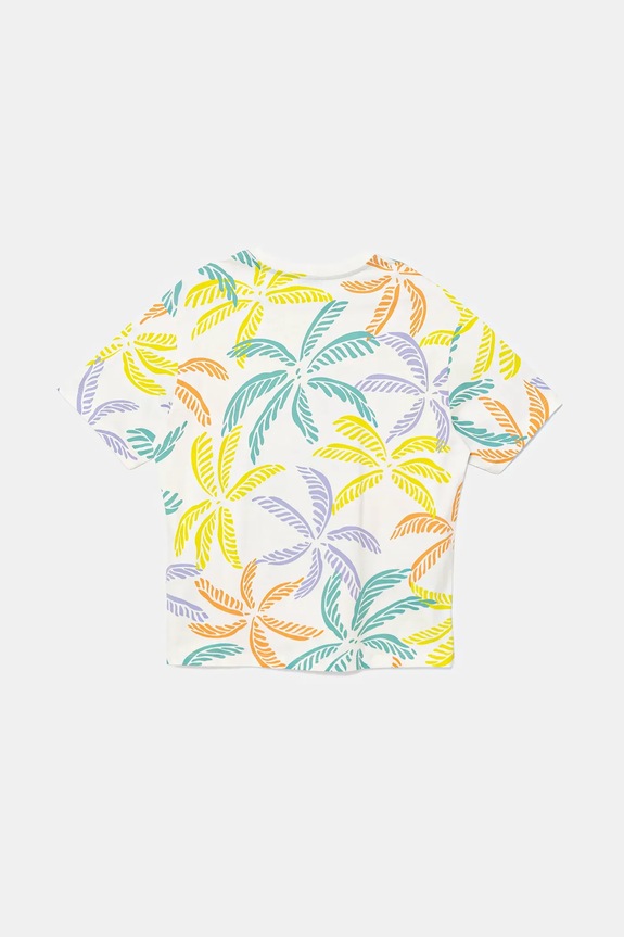 Dětské bavlněné tričko United Colors of Benetton 3PDQC10PA.G.Seasonal bílá SS25