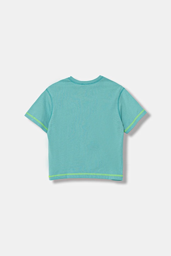 Dječja pamučna majica kratkih rukava United Colors of Benetton 3I1XG10JG.P.Seasonal tirkizna SS25