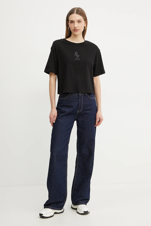 Armani Exchange t-shirt bawełniany XW000102.AF10359 czarny SS25