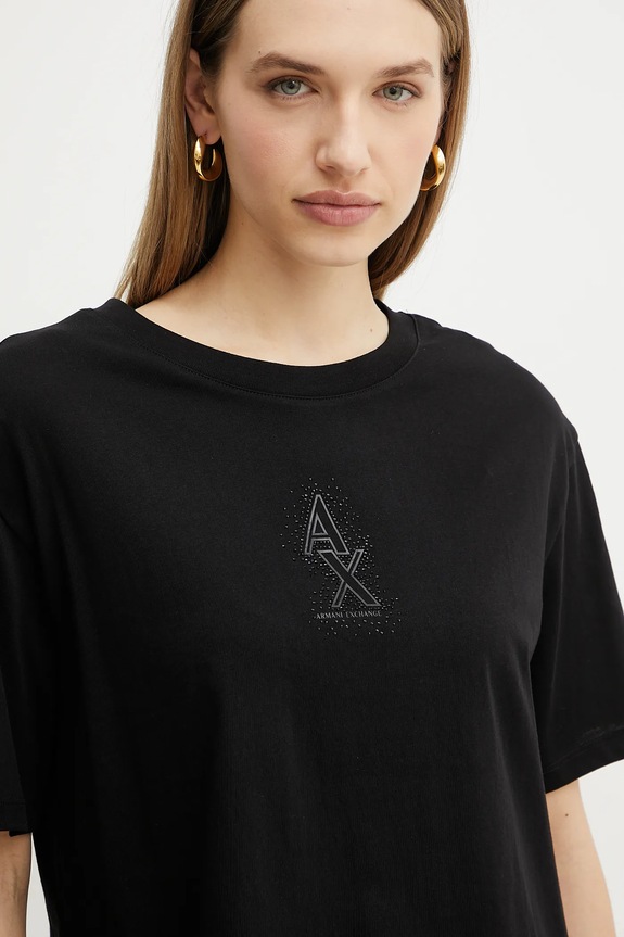 Armani Exchange t-shirt bawełniany czarny XW000102.AF10359