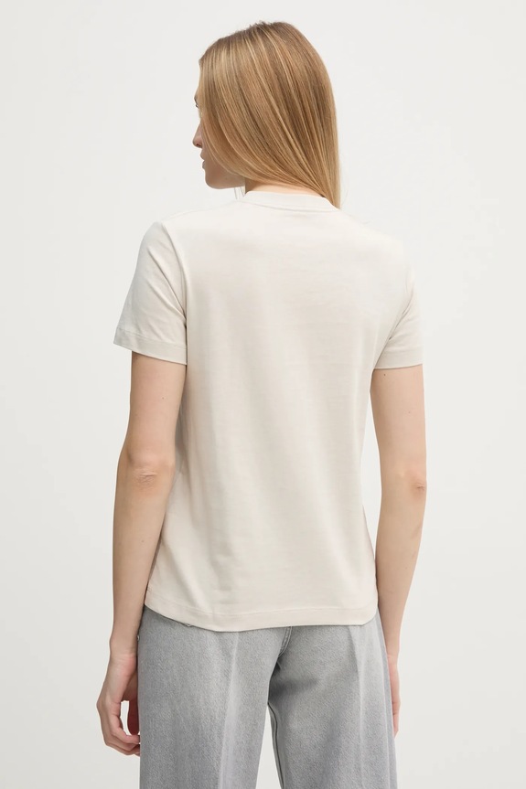 Ruházat Calvin Klein Jeans pamut póló J20J224983 bézs