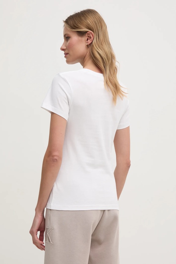 Oblečenie Bavlnené tričko Calvin Klein Jeans J20J224990 béžová