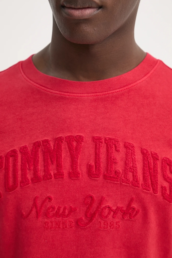 Tommy Jeans tricou DW0DW19444 rosu