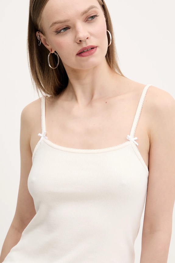 Tommy Jeans top bézs DW0DW19505