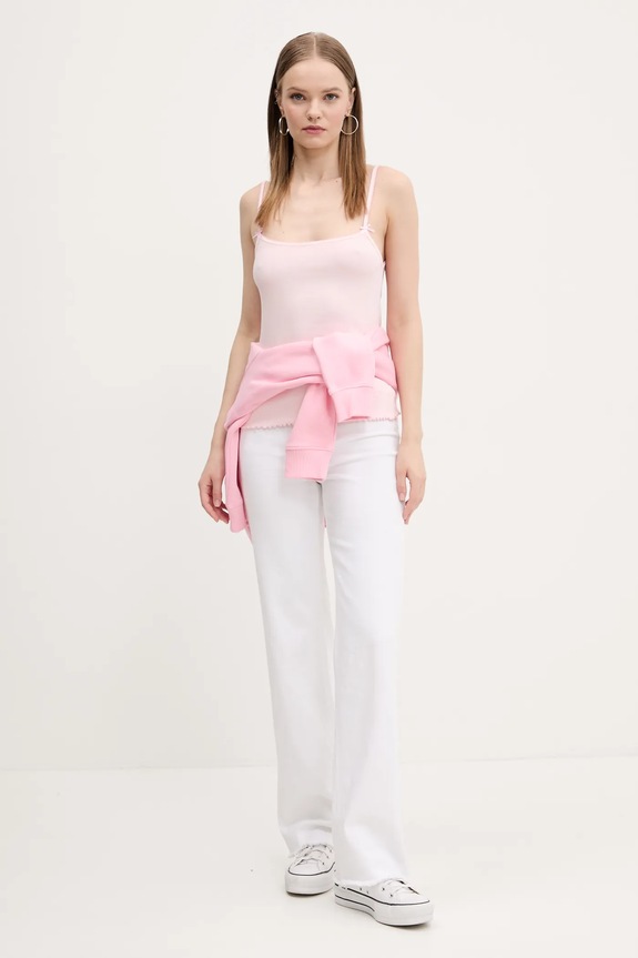 Top Tommy Jeans DW0DW19505 ružová SS25