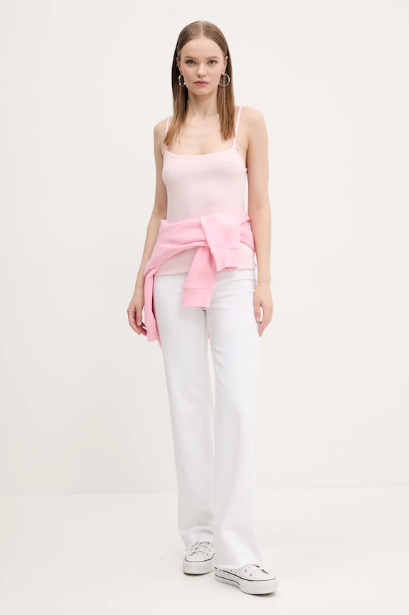 Top Tommy Jeans DW0DW19505 ružová SS25