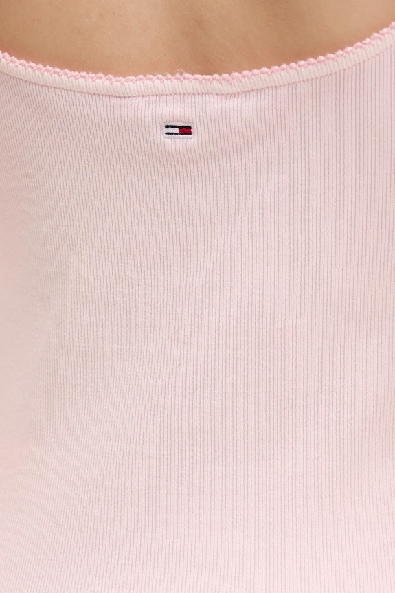 Top Tommy Jeans DW0DW19505 ružová