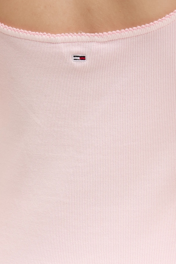 Top Tommy Jeans DW0DW19505 ružová