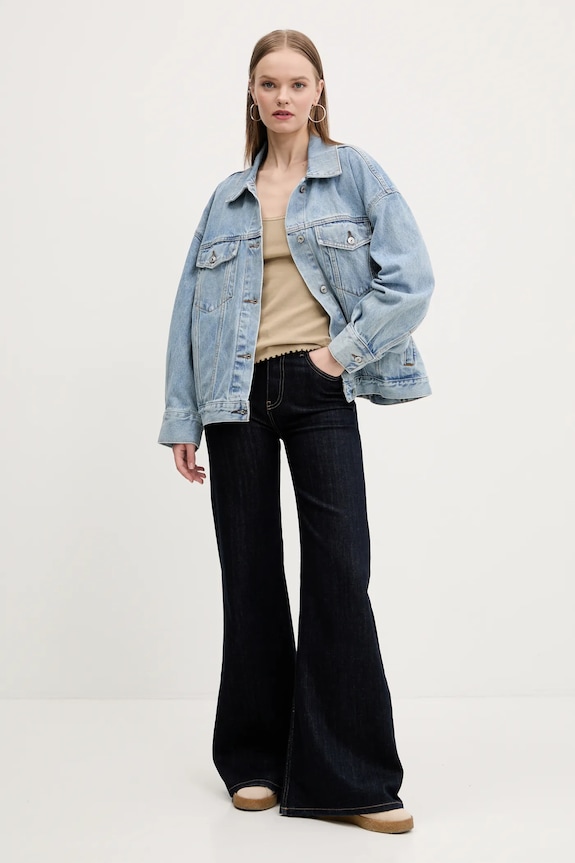 Tommy Jeans top DW0DW19505 bézs SS25