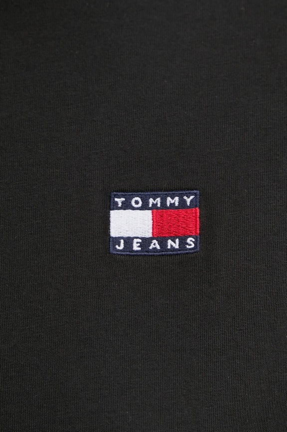 Bavlnené tričko Tommy Jeans DW0DW20153 čierna