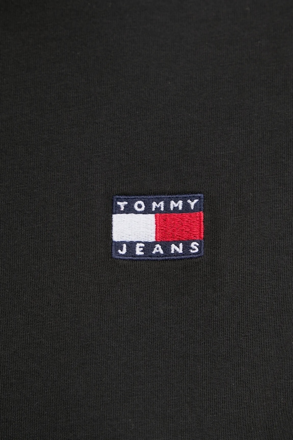 Bavlnené tričko Tommy Jeans DW0DW20153 čierna