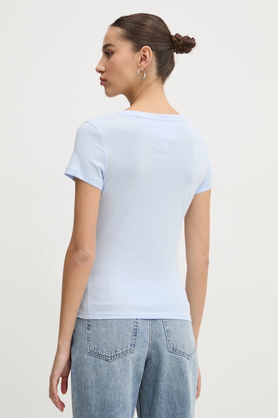 Oblečenie Tommy Jeans tričko dámske bavlnené DW0DW20458 modrá