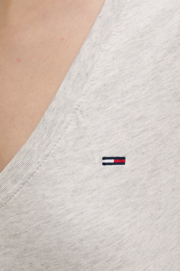 Tommy Jeans tričko dámske bavlnené DW0DW20458 sivá