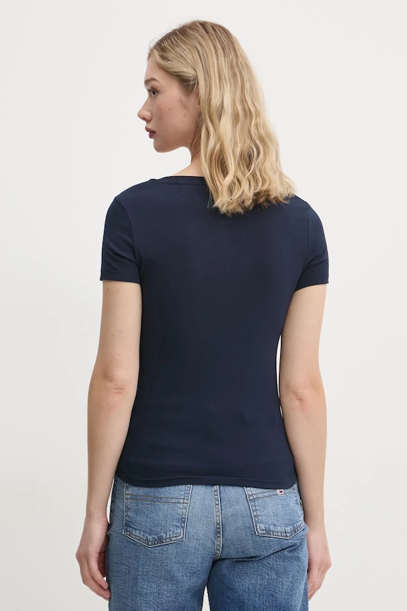 Oblečenie Tommy Jeans tričko dámske bavlnené DW0DW20458 tmavomodrá