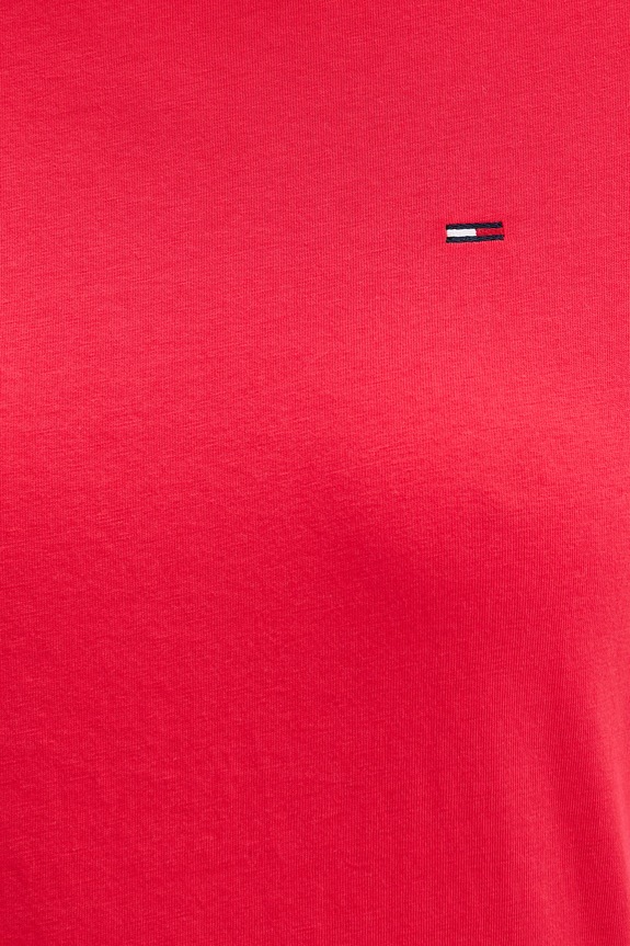 Tommy Jeans basic majica kratkih rukava za žene od pamuka DW0DW20459 crvena