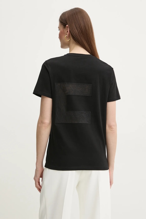 Abbigliamento Elisabetta Franchi t-shirt in cotone MA03151E2 nero