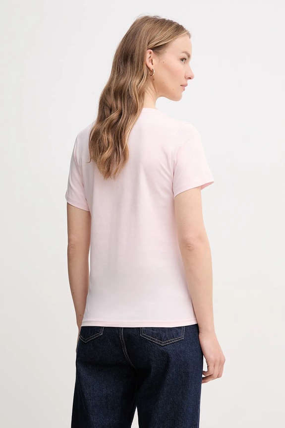 HUGO Blue tricou de damă din bumbac Classic V_B 50513667 roz SS26