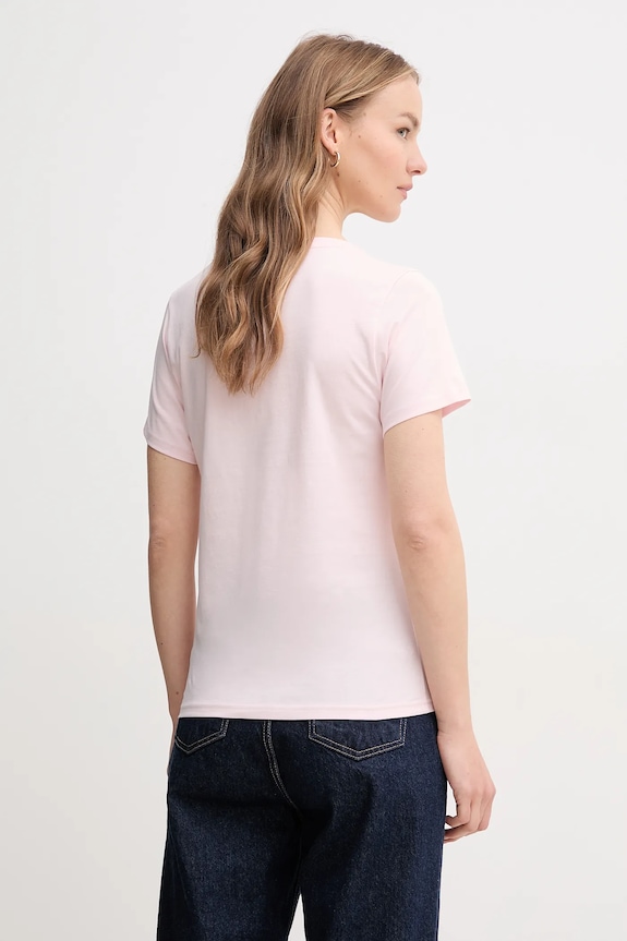 HUGO Blue tricou de damă din bumbac Classic V_B 50513667 roz SS26