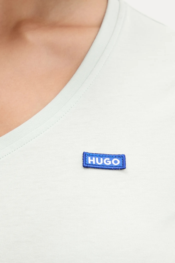 HUGO Blue tričko dámske bavlnené Classic V_B 50513667 zelená
