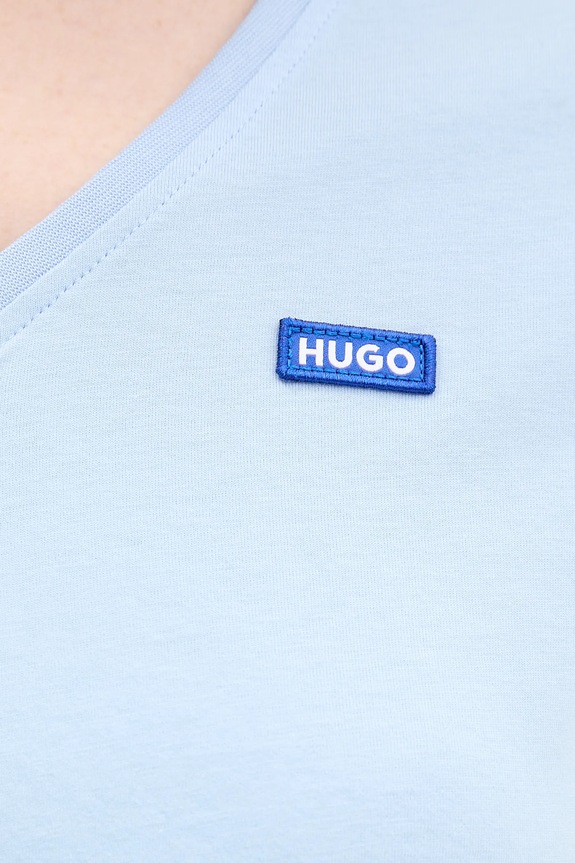 HUGO Blue tricou damski din bumbac Classic V_B 50513667 albastru