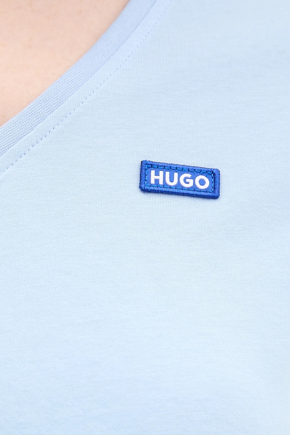 HUGO Blue tricou damski din bumbac Classic V_B 50513667 albastru