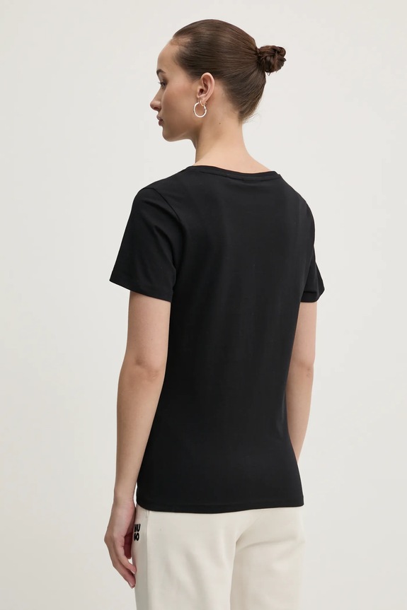 Îmbrăcăminte HUGO Blue tricou damski din bumbac Classic V_B 50513667 negru