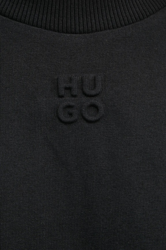 Bavlnené tričko HUGO 50530453 čierna