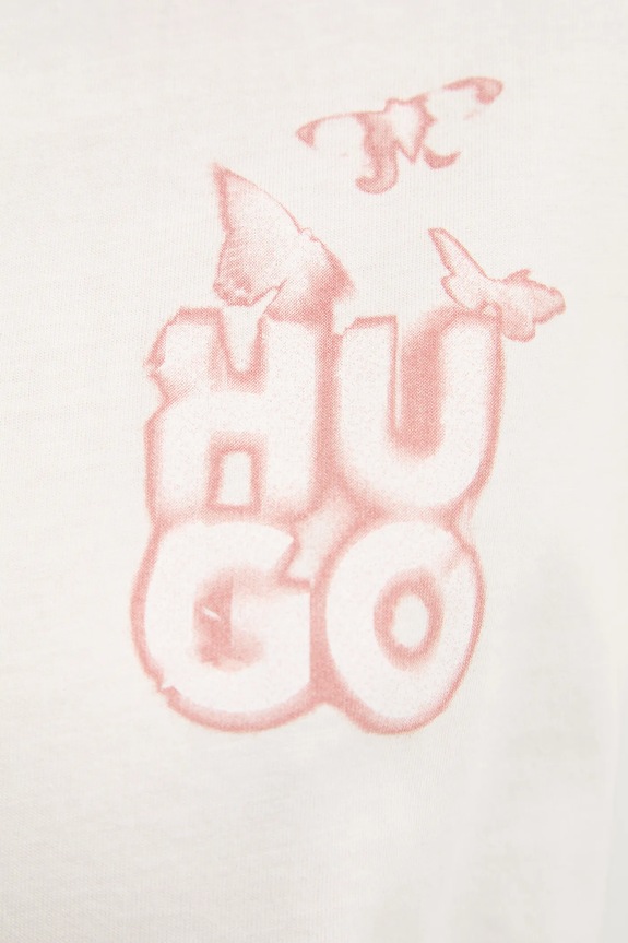 HUGO tricou din bumbac 50534246 bej
