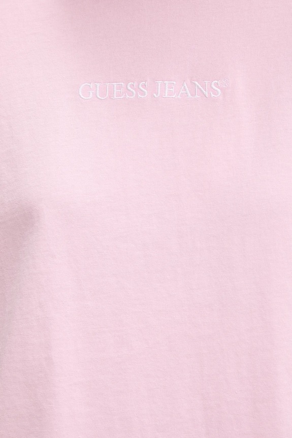 Pamučna majica Guess Jeans W5RI42.K8HM0 roza