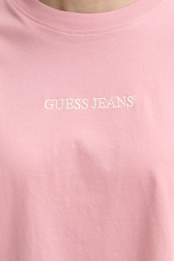 Bavlnené tričko Guess Jeans W5RI42.K8HM0 ružová