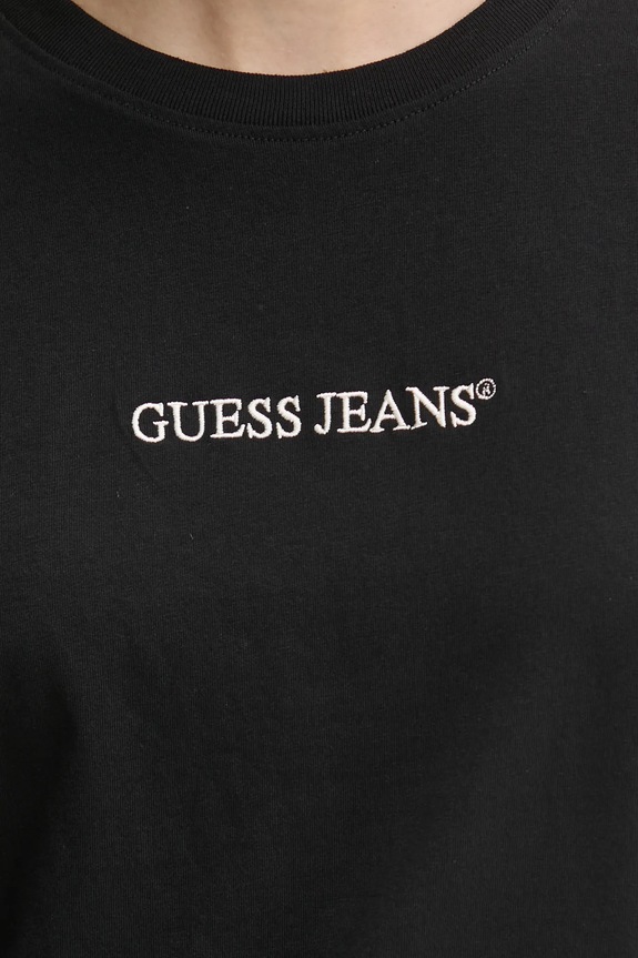 Bavlnené tričko Guess Jeans W5RI42.K8HM0 čierna