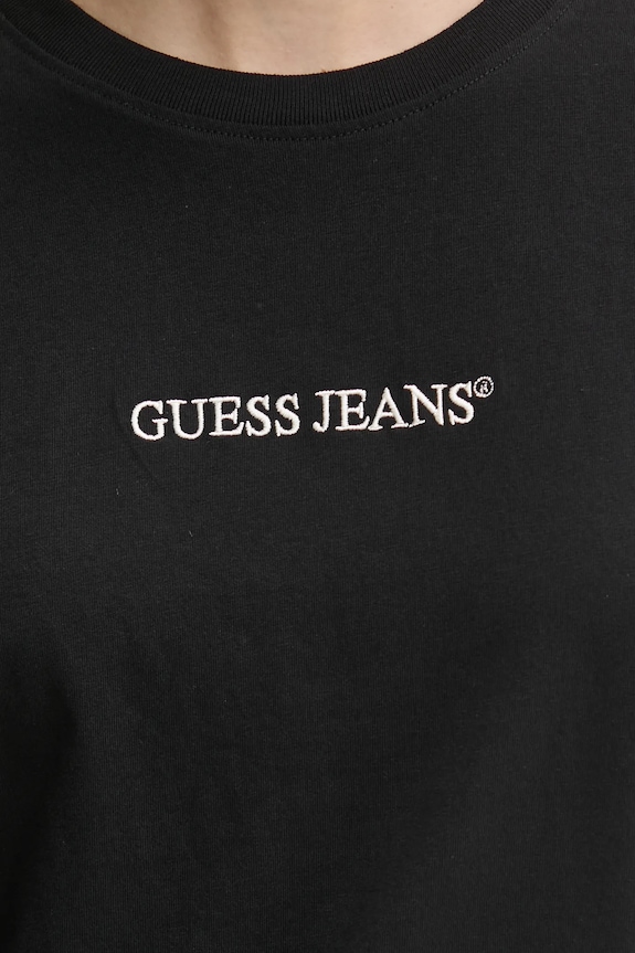 Bavlnené tričko Guess Jeans W5RI42.K8HM0 čierna