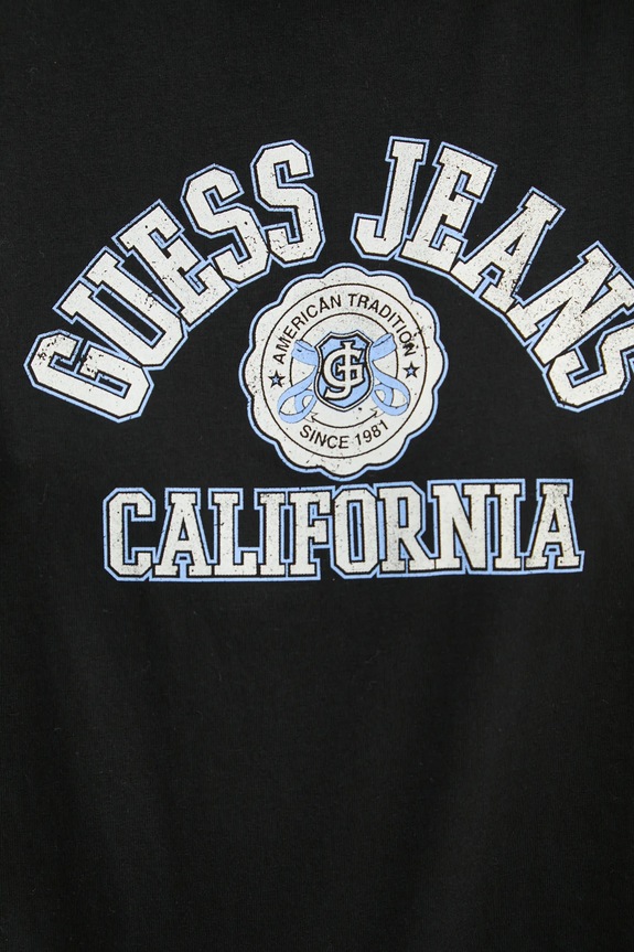 Bavlnené tričko Guess Jeans W5RI43.K8HM0 čierna