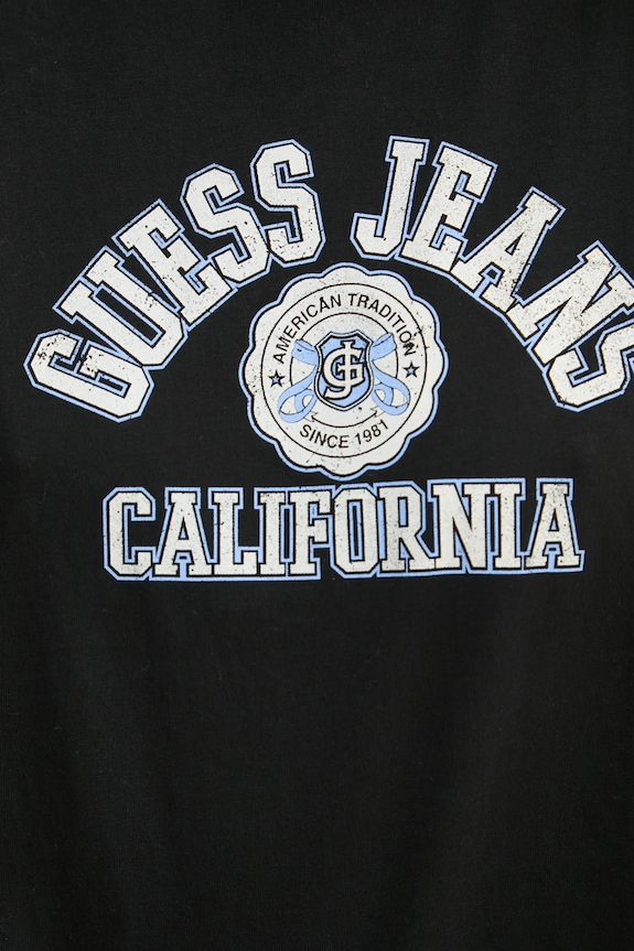 Bavlnené tričko Guess Jeans W5RI43.K8HM0 čierna